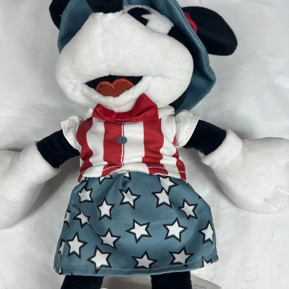 Disney Parks Minnie‎ Mouse Americana USA Patriotic Plush 13
